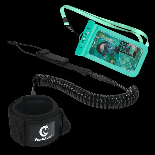 Waterproof phone pouch and paddle leash