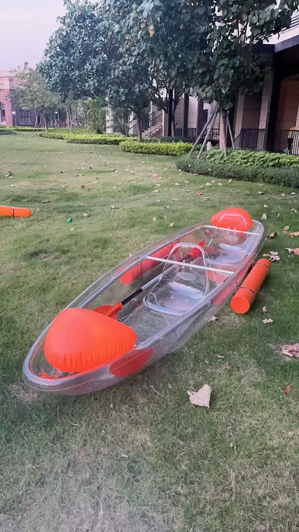 Customer photo of transparent WOLANG kayak on grass